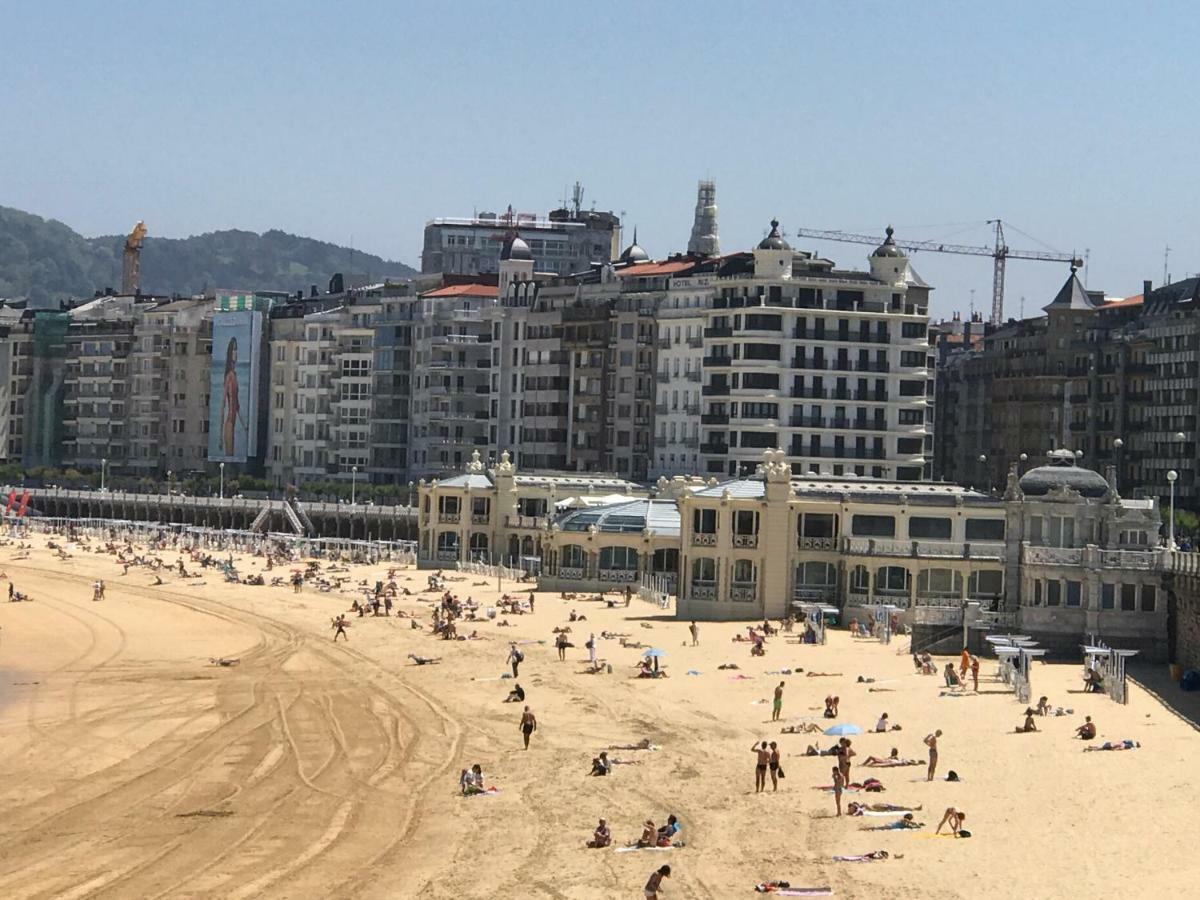 סן סבסטיאן La Madame On La Concha Beach, Seaview Apartment מראה חיצוני תמונה